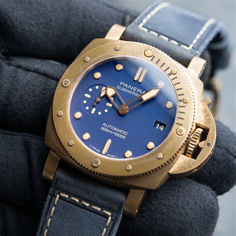 Panerai Luminor Submersible Bronzo Blu Abisso Bronze Blue .